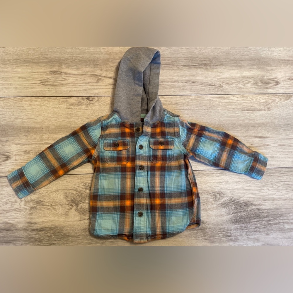 Osh Kosh 18 M Boys Hooded Flannel